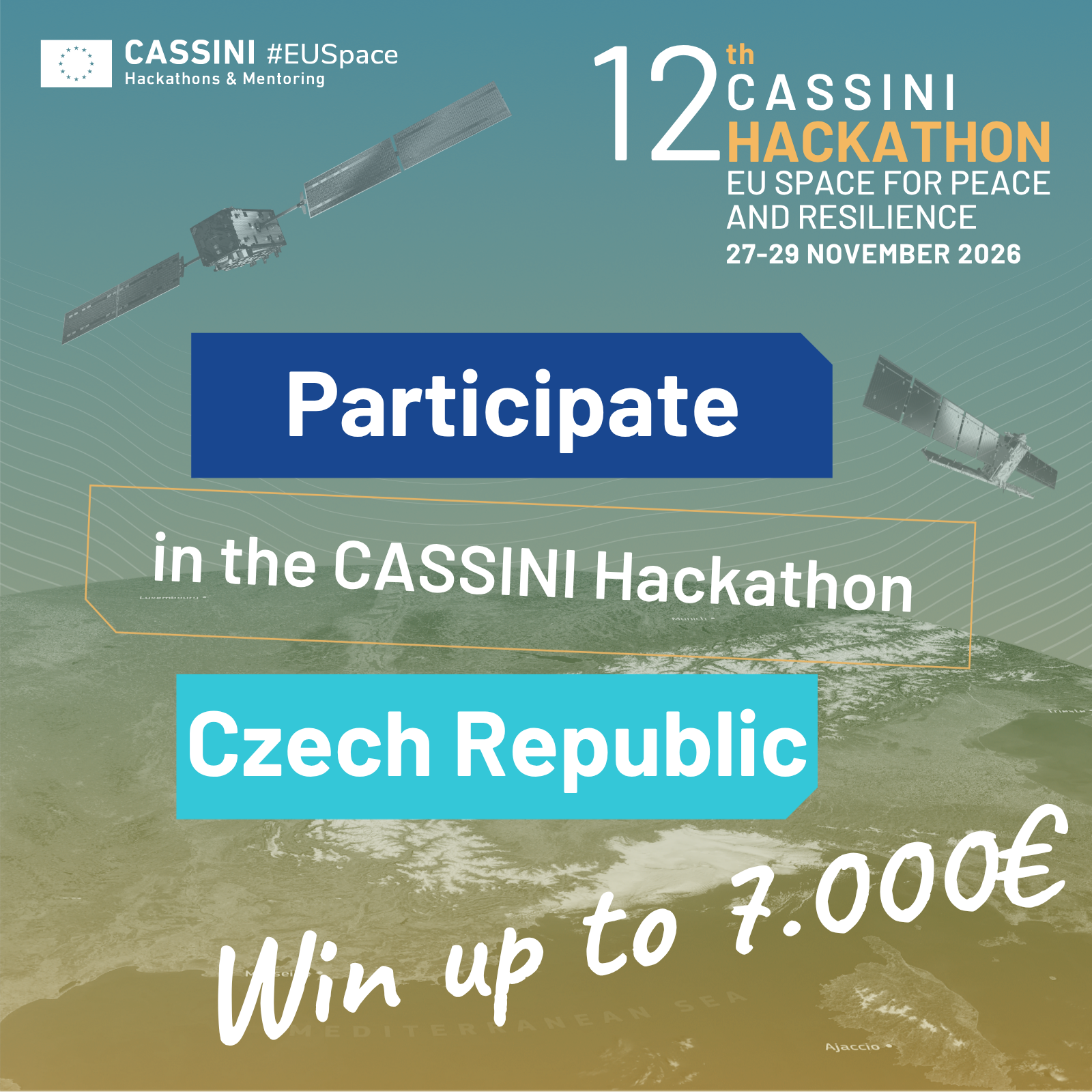 12th CASSINI Hackathon: EU Space for Peace and Resilience